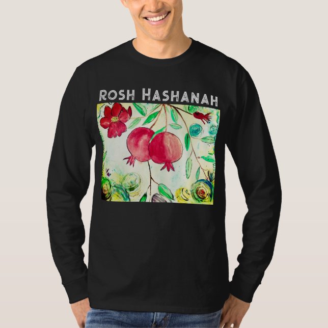 Pomegranate Rosh Hashanah Fruit Shana Tova T-Shirt (Vorderseite)