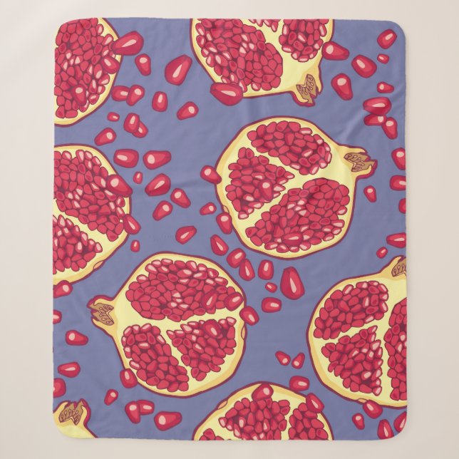 Pomegranate seamless pattern. sherpadecke (Vorderseite)
