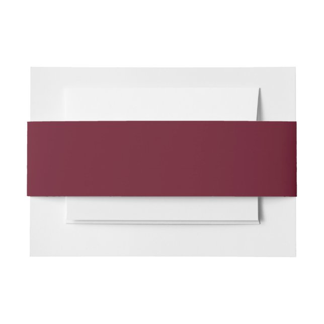 Pomegranate Solid Color Einladungsbanderole (Vorderseite Beispiel)
