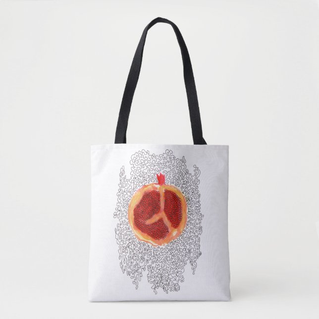 Pomegranate Tote Bag Tasche (Vorderseite)