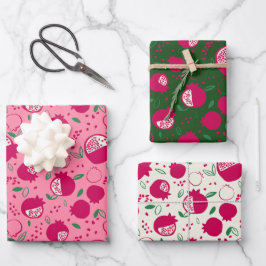 Pomegranate Wrapping Paper - Trial Geschenkpapier Set
