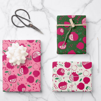 Pomegranate Wrapping Paper - Trial Geschenkpapier Set