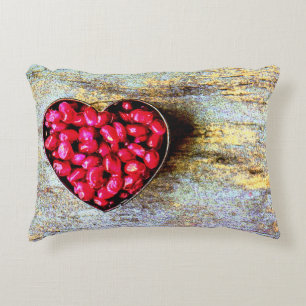 "Pomegranates Heart Fruit" Niedliches Foto. Jetzt  Dekokissen
