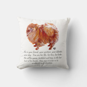 Pomeranian Andenken Hündin Kissen