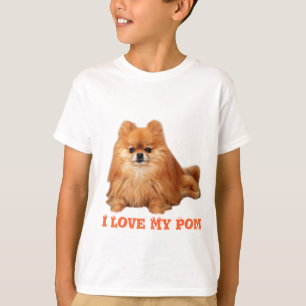 Pomeranian badine le T-shirt