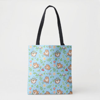 Pomeranian Frühlingspastell-Tragetasche für süße H Tasche