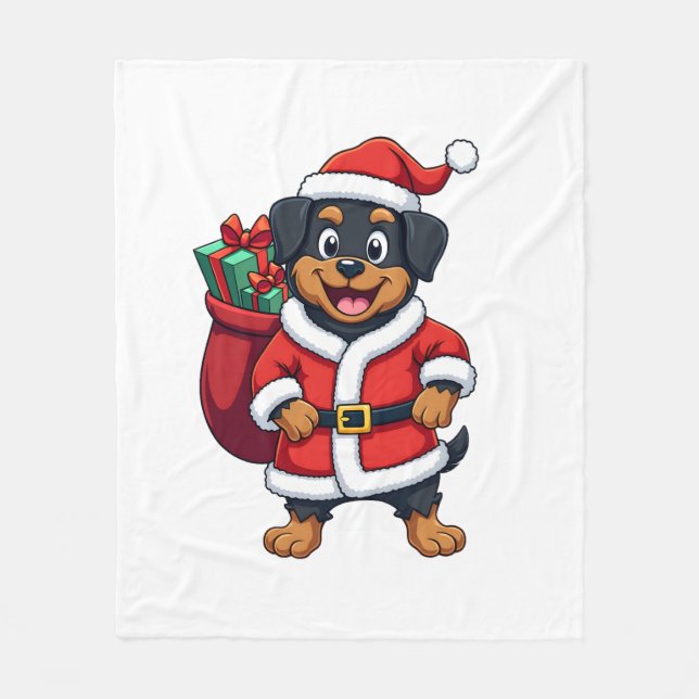 Pomeranian-Geschenk Überraschung Fleecedecke (Vorderseite)