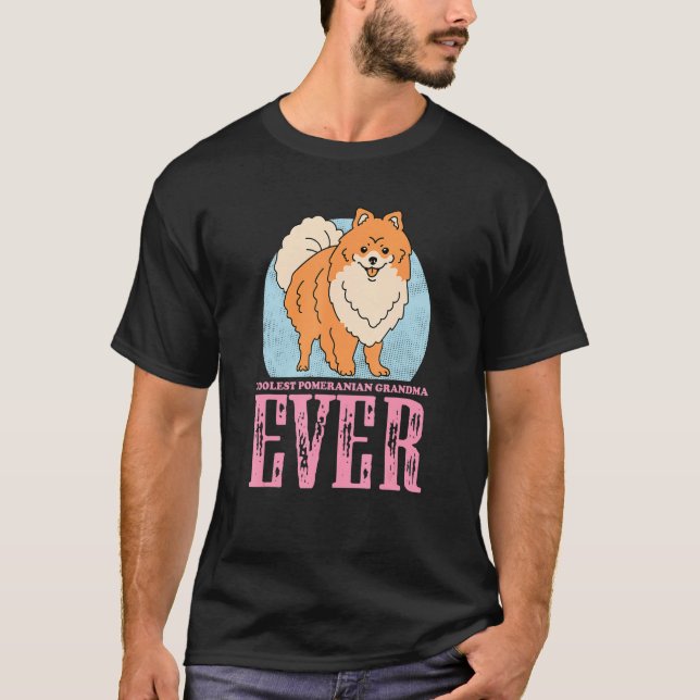 Pomeranian Grandma Dog Owner Pomeranian 3 T-Shirt (Vorderseite)