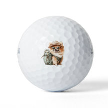 Pomeranian-Hundefreund Golfbälle