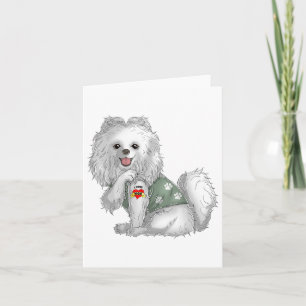 Pomeranian Ich liebe Mama Tattoo-Hundeshirt Lustig Karte