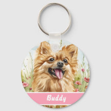 Pomeranian-ID-Anhänger – Name und Kontakt hinzufüg