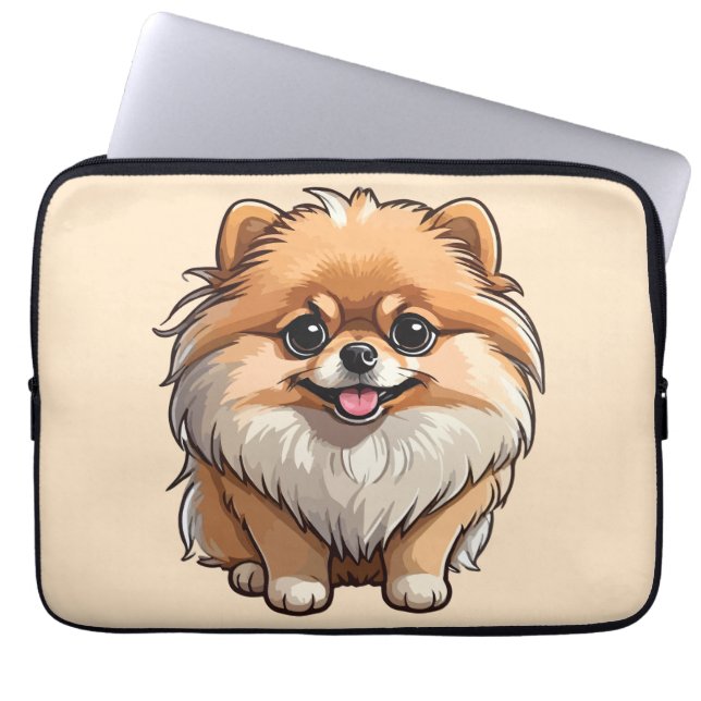 Pomeranian Laptopschutzhülle (Vorderseite)
