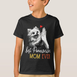 Pomeranian-Mama immer lustiger Hund Mama Muttertag T-Shirt