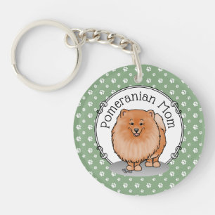 Pomeranian Maman Pom Maman (rouge orange) Mignonne