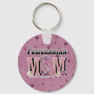 Pomeranian MOM Schlüsselanhänger