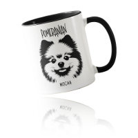 Pomeranian-Rasse Edgy Pop Art Individueller Hundel