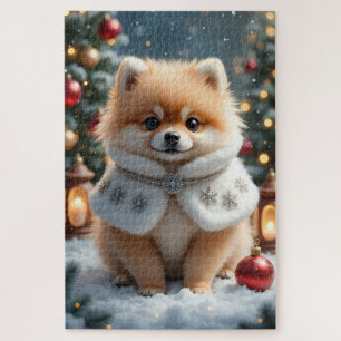 Pomeranian-Weihnachtskunst