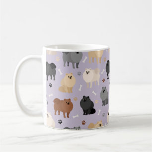 Poméranie Paw-Empreintes et Mug de Café Bones de C