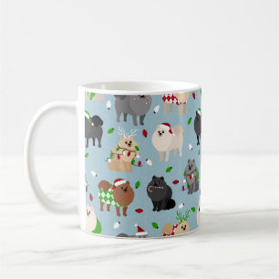 Poméraniens de Noël Café Mug