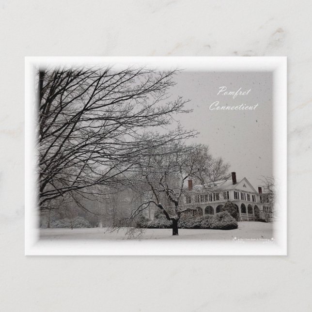 Pomfret, Postkarte Connecticut (Vorderseite)
