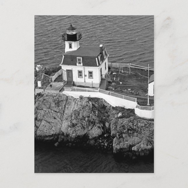 Pomham Rocks Lighthouse 2 Postkarte (Vorderseite)