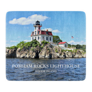 Pomham Rocks Lighthouse Rhode Island Cutting Board Schneidebrett