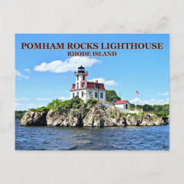 Pomham Rocks Lighthouse, Rhode Island Postcard Postkarte