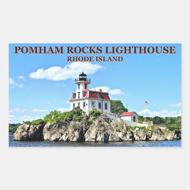 Pomham Rocks Lighthouse, Rhode Island Stickers (Vorderseite)