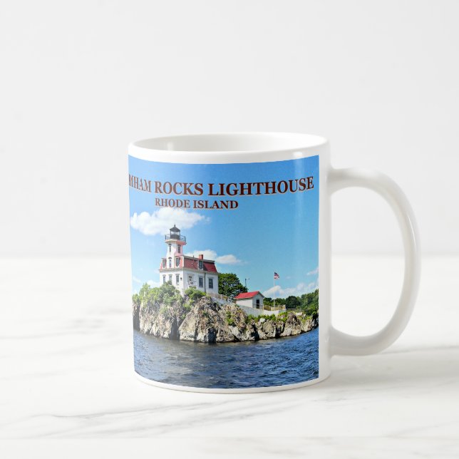 Pomham Rocks Lighthouse, Rhode Island Tasse (Rechts)