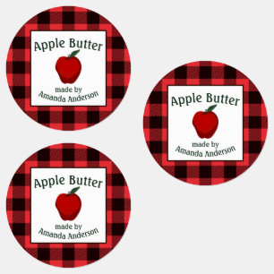 Pomme Beurre Conserve Plaid C Étiquette alimentair