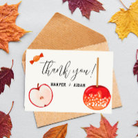 Pomme Caramel - Carte de remerciements Baby shower
