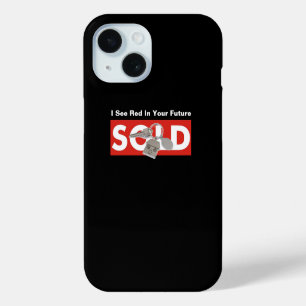 Pomme coque iphone Noir Rouge Immobilier Téléphone
