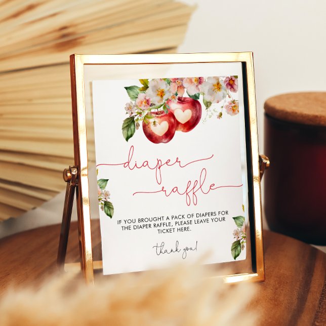 Pomme de notre oeil Baby shower de couches Poster  (Créateur téléchargé)