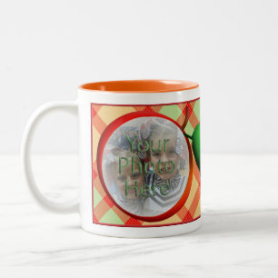 Pomme Plaid Photo Mug personnalisable