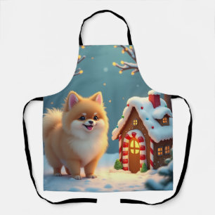 Pommer in Lebkuchendorf Weihnachten Schürze