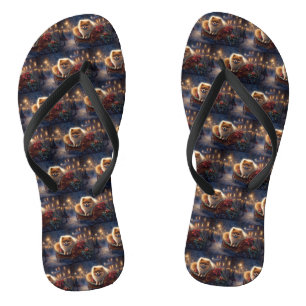 Pommersche Weihnachtsfestzeit Gebürstet Flip Flops