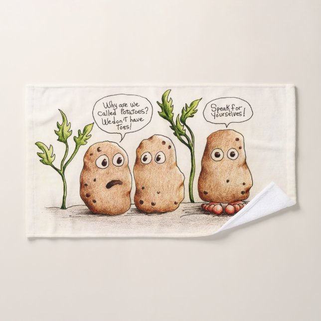 Pommes de terre amusantes (Serviette à main)