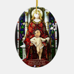 "Pommes de terre ornement de Jésus de pomme de