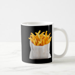 Pommes Frites braten lustiger Halloween-Essenskost Kaffeetasse