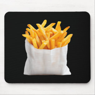 Pommes Frites braten lustiger Halloween-Essenskost Mousepad