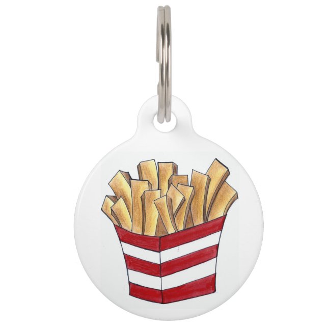 Pommes frites Feinschmecker Kartoffeln Fast Food Haustiermarke (Vorderseite)