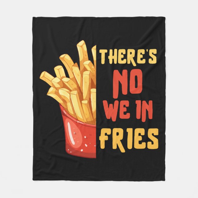 Pommes frites fleecedecke (Vorderseite)