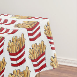 Pommes frites Kartoffeln Chips Feinschmecker Fast  Tischdecke