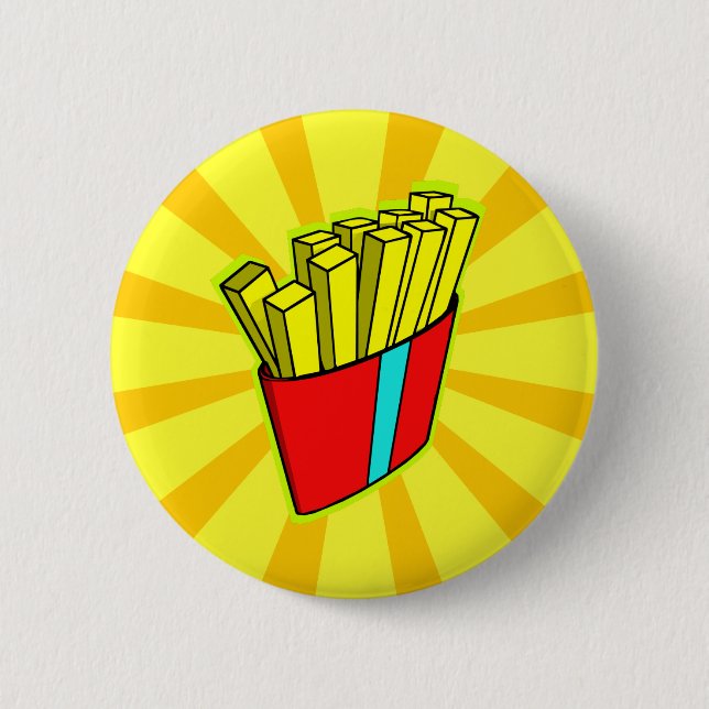 POMMES-FRITES Knopf Button (Vorderseite)