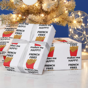 Pommes Frites Macht Mich Glücklich Pommes Frites Geschenkpapier