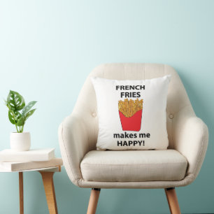 Pommes Frites Macht Mich Glücklich Pommes Frites Kissen