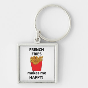 Pommes Frites Macht Mich Glücklich Pommes Frites Schlüsselanhänger