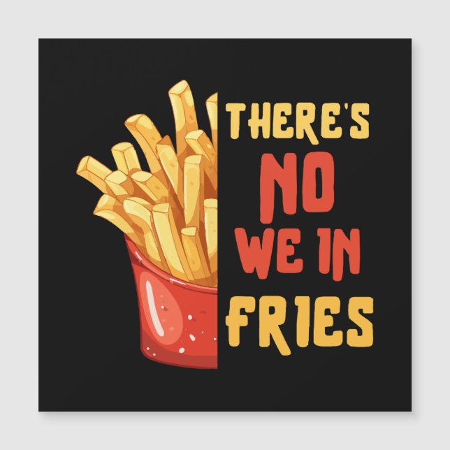 Pommes frites magnetkarte (Vorderseite)