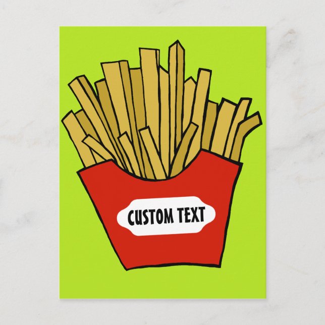Pommes frites, Postkarte (Vorderseite)