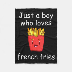 Pommes-Frites-Shirt Lustiges Französisches-Frites- Fleecedecke